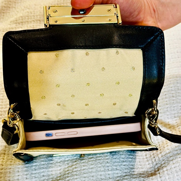 Kate Spade, Black & White, Small Crossbody Bag - Picture 5 of 7